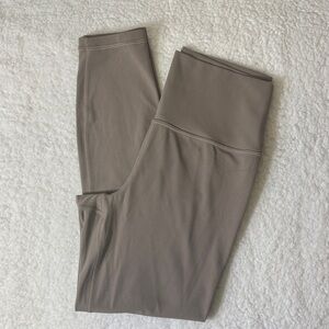 Athleta Transcend 7/8 Tight Leggings Taupe Brown High Rise Yoga Small